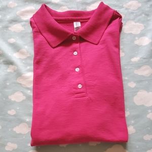 Jerzees Spot Shield Pink Polo